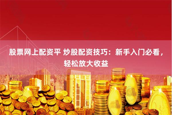 股票网上配资平 炒股配资技巧：新手入门必看，轻松放大收益